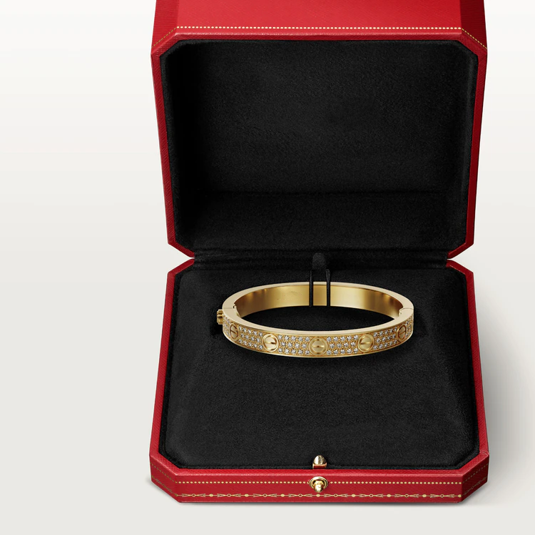 ??MIRA?¡¥LOVE BRACELET 6.1MM DIAMOND-PAVED