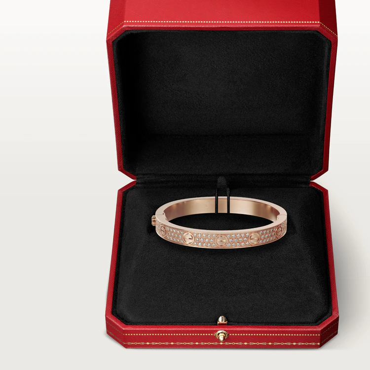 ??MIRA?¡¥LOVE BRACELET 6.1MM DIAMOND-PAVED