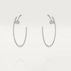 ??MIRA?¡¥JUSTE EARRINGS FULL DIAMONDS 1.8MM