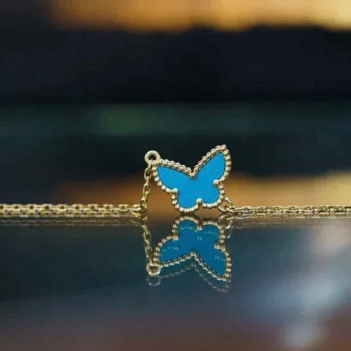 ??MIRA?¡¥BUTTERFLY TURQUOISE BUTTERFLY BRACELET