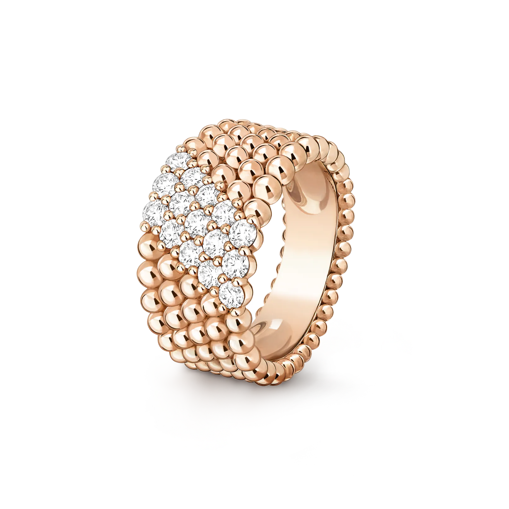 [MIRA]  PERLEE DIAMOND RING ,5-ROW DIAMOND-SET DESIGN