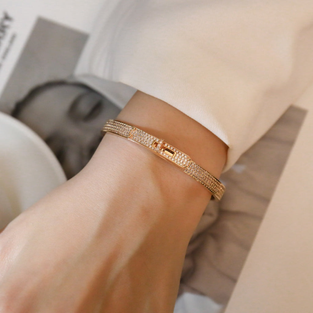 ??MIRA?¡¥KELLY BRACELET DIAMOND PAVED