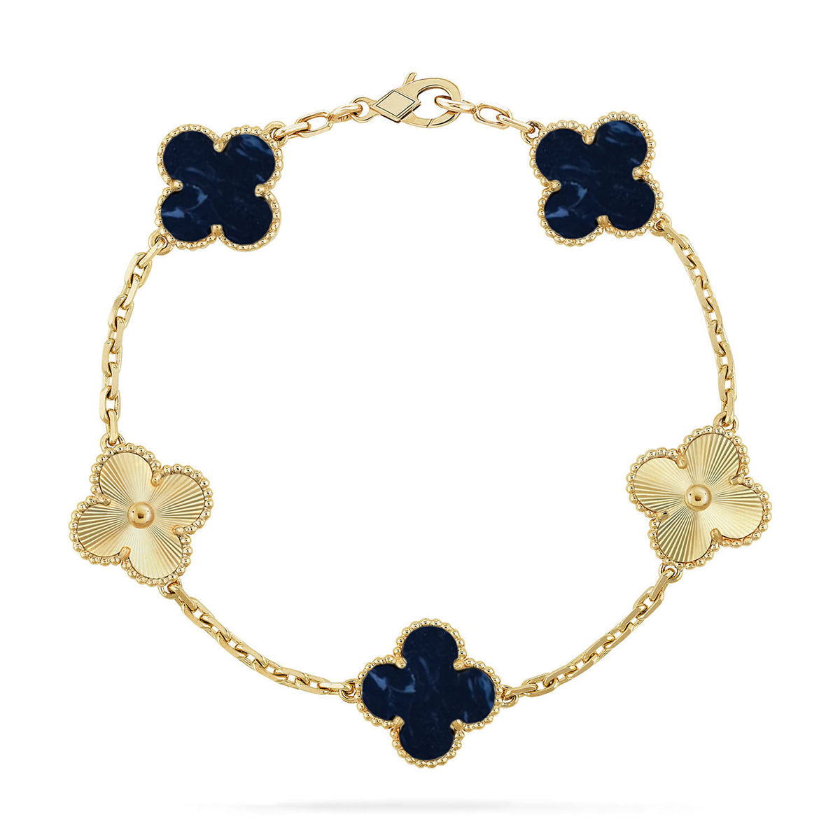 [MIRA]New CLOVER 5 MOTIF PIETERSITE BRACELET COLLECTION