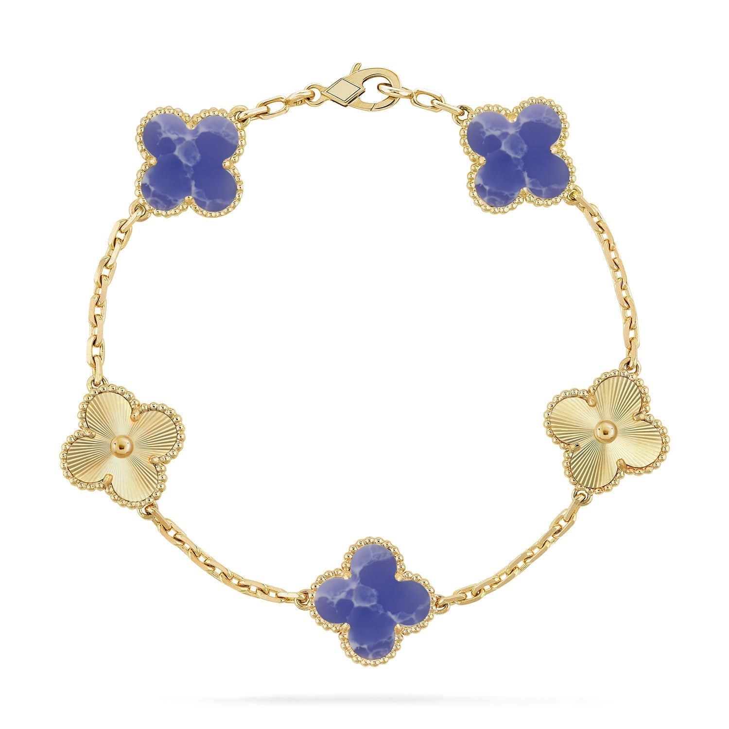 [MIRA]New CLOVER 5 MOTIF BLUE VEINS BRACELET COLLECTION