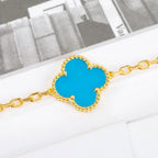 [MIRA]New  CLOVER 5 MOTIF TURQUOISE BRACELET COLLECTION