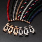 ??MIRA?¡¥FORCE LARGE HORSESHOE FULL DIAMOND BRACELET GOLD