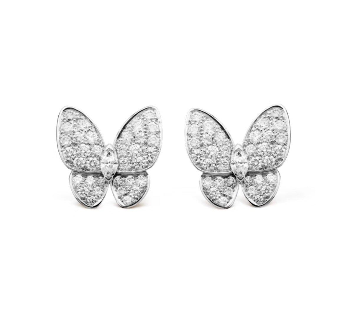 ??MIRA?¡¥BUTTERFLY ALL DIAMOND EARRINGS