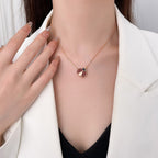 ??MIRA?¡¥LUCKY  CARNELIANS LADYBUG NECKLACE