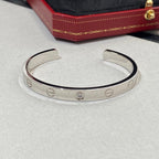 ??MIRA?¡¥LOVE BRACELET 6.1MM 1 DIAMOND OPEN CUFF