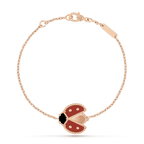 ??MIRA?¡¥LUCKY SPRING 1 MOTIF PINK GOLD BRACELET