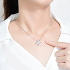 ??MIRA?¡¥LOOP NECKLACE FULL MOTIF DIAMOND 16MM MULTIPLE COLORS