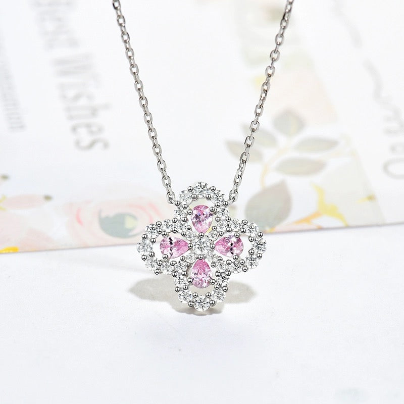 ??MIRA?¡¥LOOP NECKLACE FULL MOTIF DIAMOND 16MM MULTIPLE COLORS