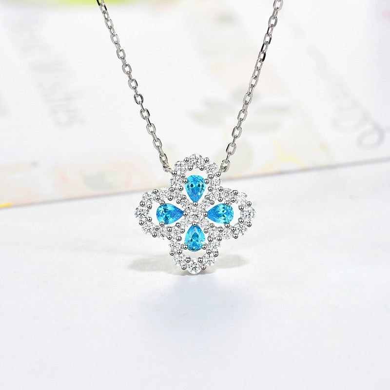 ??MIRA?¡¥LOOP NECKLACE FULL MOTIF DIAMOND 16MM MULTIPLE COLORS