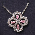 ??MIRA?¡¥LOOP NECKLACE FULL MOTIF DIAMOND 16MM MULTIPLE COLORS