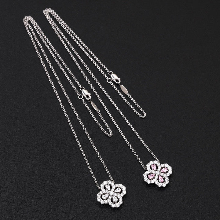 ??MIRA?¡¥LOOP NECKLACE FULL MOTIF DIAMOND 16MM MULTIPLE COLORS