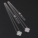 ??MIRA?¡¥LOOP NECKLACE FULL MOTIF DIAMOND 16MM MULTIPLE COLORS