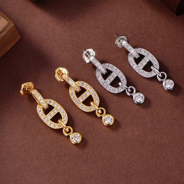 ??MIRA?¡¥HM CHAINE DIAMOND EARRINGS