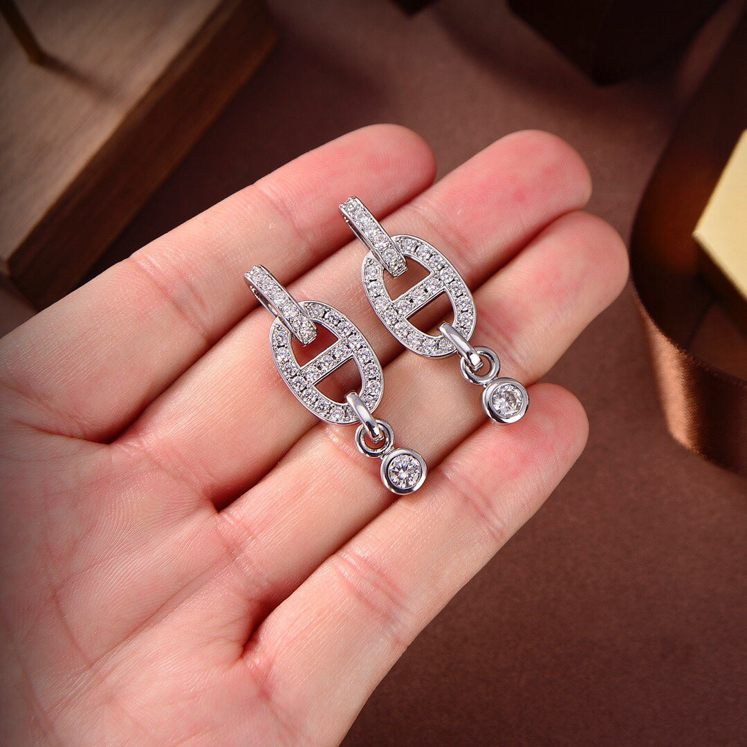 ??MIRA?¡¥HM CHAINE DIAMOND EARRINGS