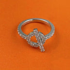 ??MIRA?¡¥ECHAPPEE RING SILVER DIAMOND