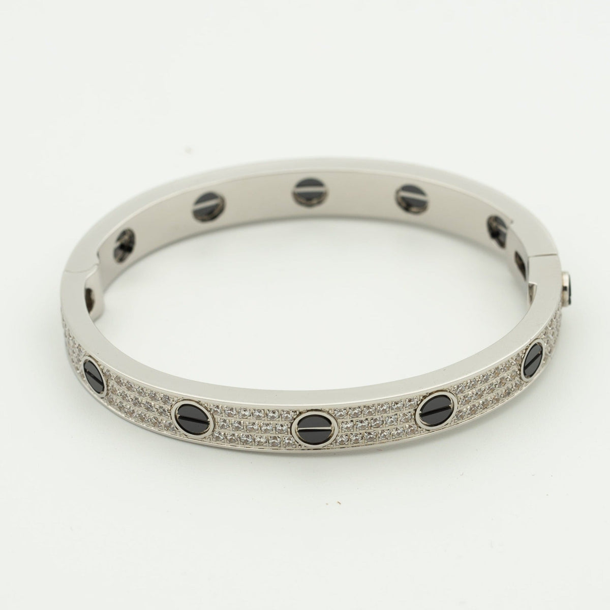 ??MIRA?¡¥LOVE BRACELET 6.1MM DIAMOND-PAVED CERAMIC