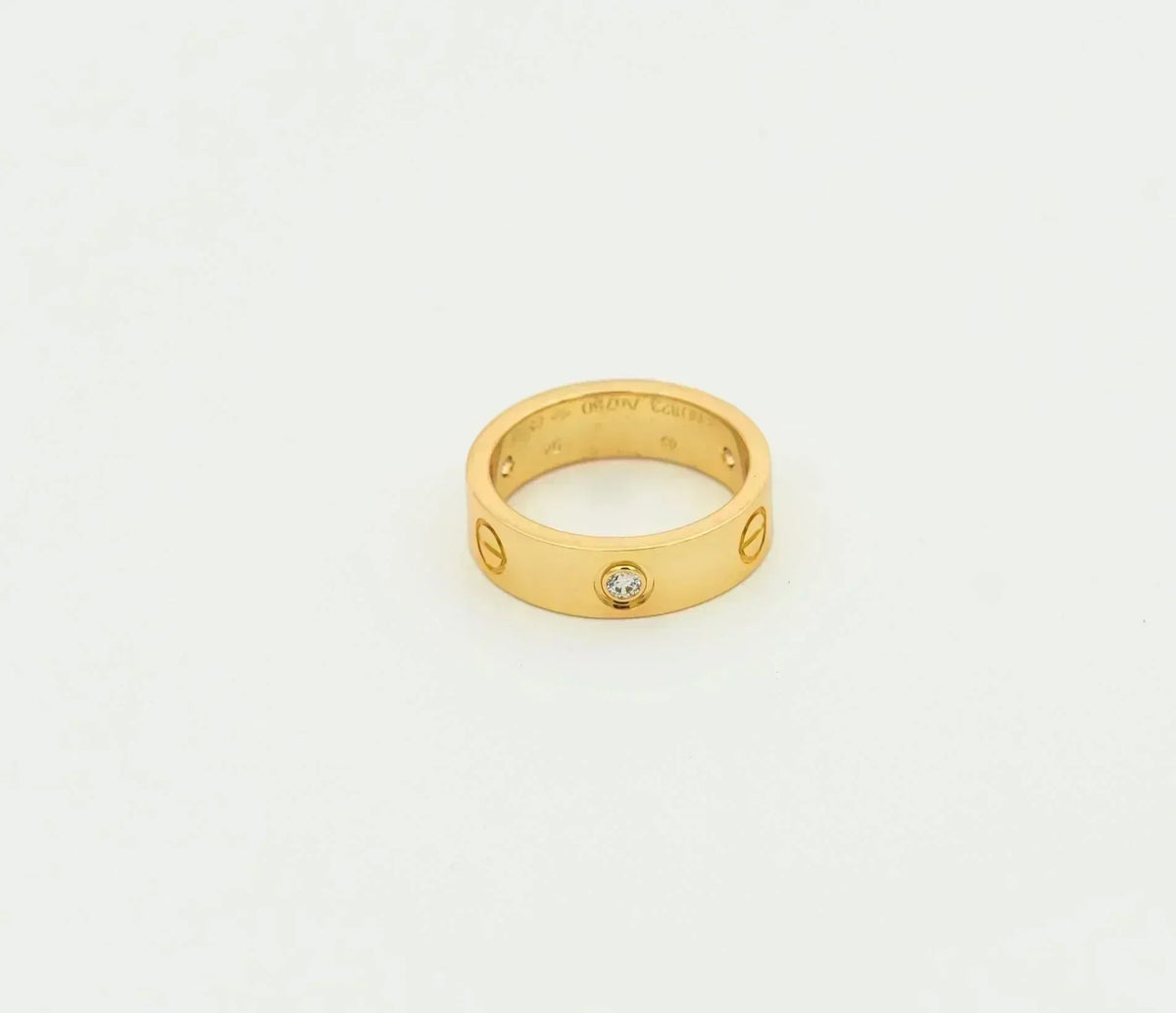??MIRA?¡¥LOVE RING 5.5MM 3 DIAMONDS GOLD