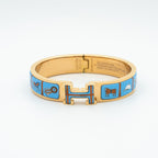 ??MIRA?¡¥H PINK GOLD BRACELET BLUE CERAMIC