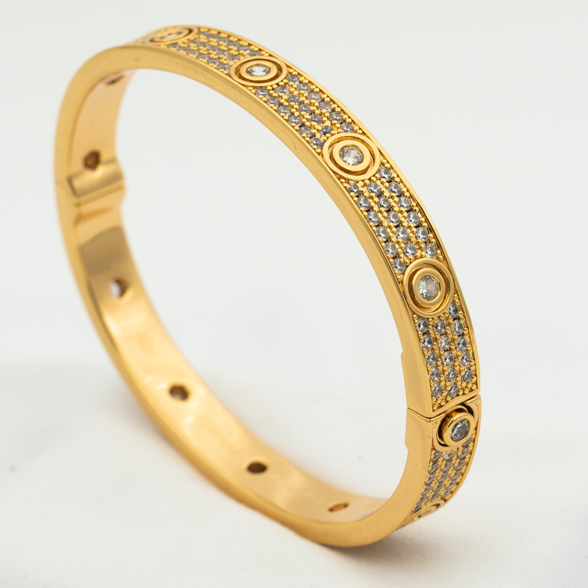 ??MIRA?¡¥LOVE BRACELET 6.1MM DIAMOND-PAVED 10 BIG DIAMONDS