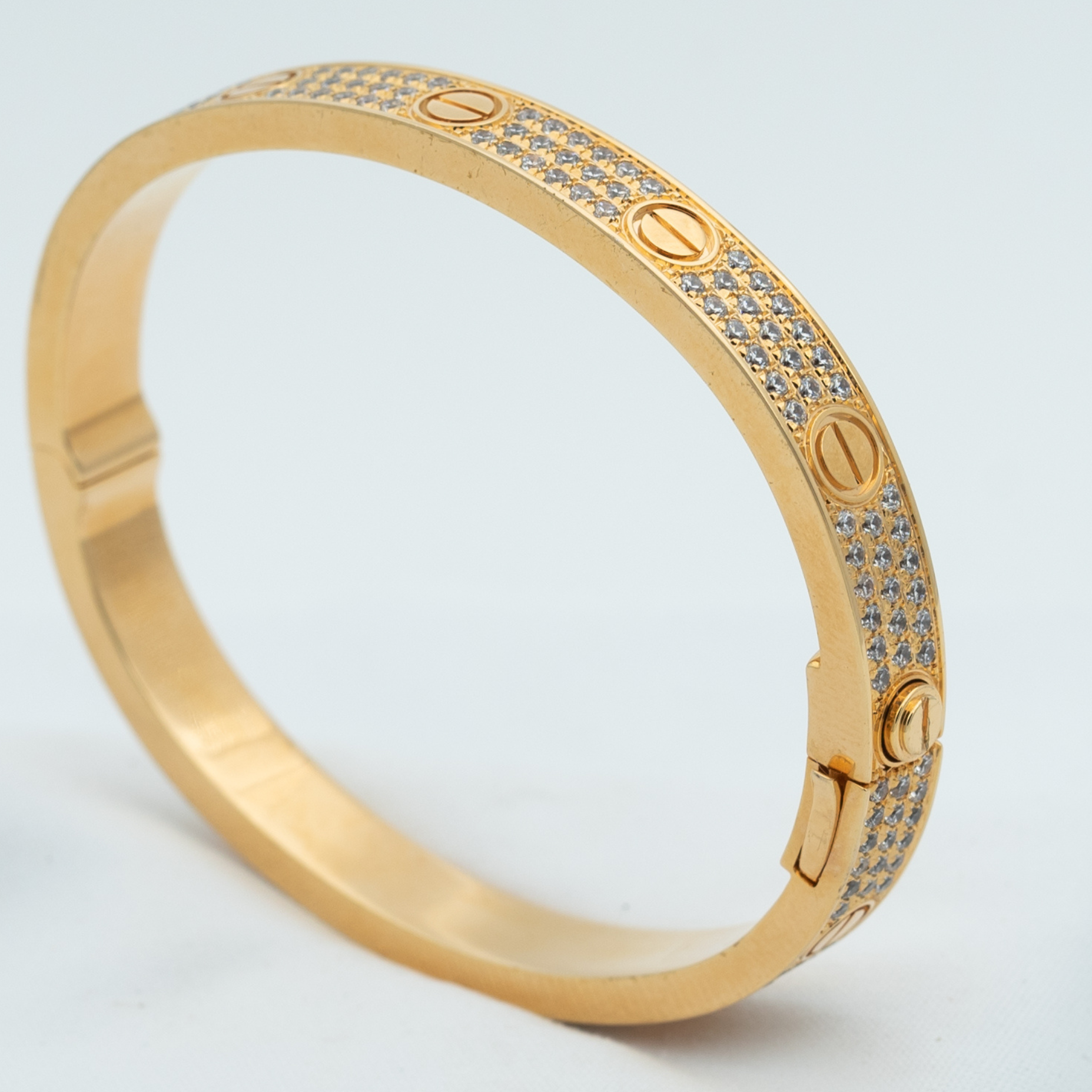 ??MIRA?¡¥LOVE BRACELET 6.1MM DIAMOND-PAVED