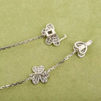 ??MIRA?¡¥FRIVOLE SILVER 9 FLOWERS NECKLACE