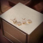 ??MIRA?¡¥JEUX DE GOLD DIAMOND EARRINGS
