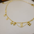 ??MIRA?¡¥BLOOMING SUPPLE NECKLACE BRASS