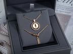 [MIRA]  MOVE PM NECKLACE PINK GOLD DIAMOND