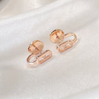 [MIRA] CREOLES MOVE UNO MINI 1 DIAMOND EARRINGS
