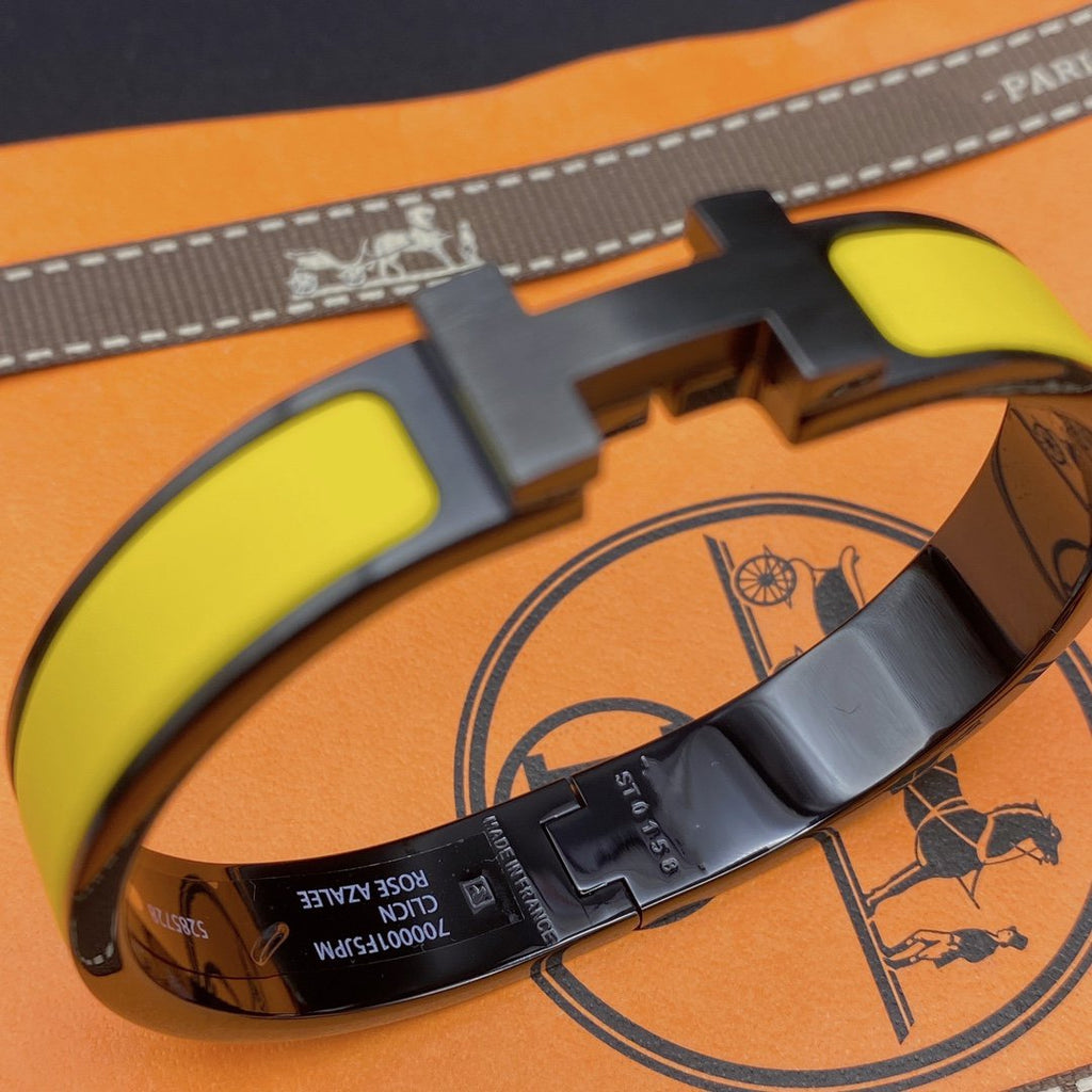 ??MIRA?¡¥CLIC HM SO BLACK YELLOW BRACELET