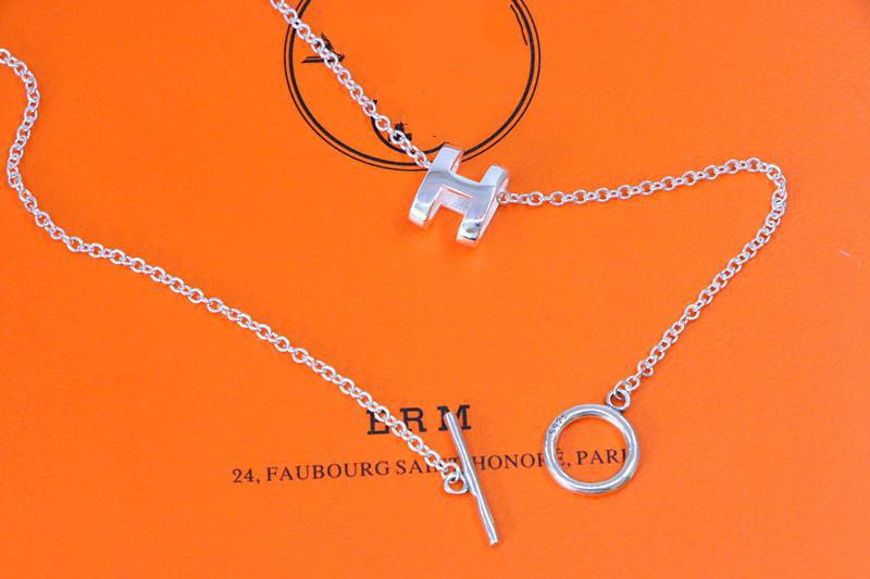 ??MIRA?¡¥HM NECKLACE H LETTER OVAL SERIES