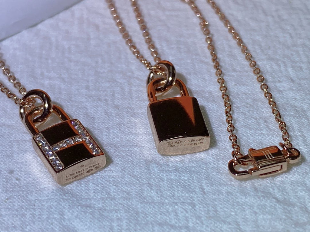 ??MIRA?¡¥HM ADVANCED NICHE LOCK HEAD NECKLACE DIAMONDS