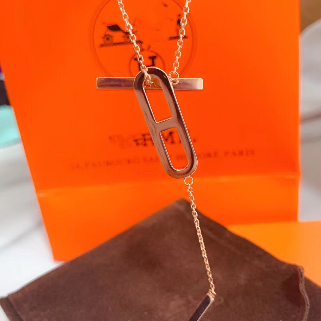 ??MIRA?¡¥HM NECKLACE PLATINUM ROSE GOLD DIAMOND