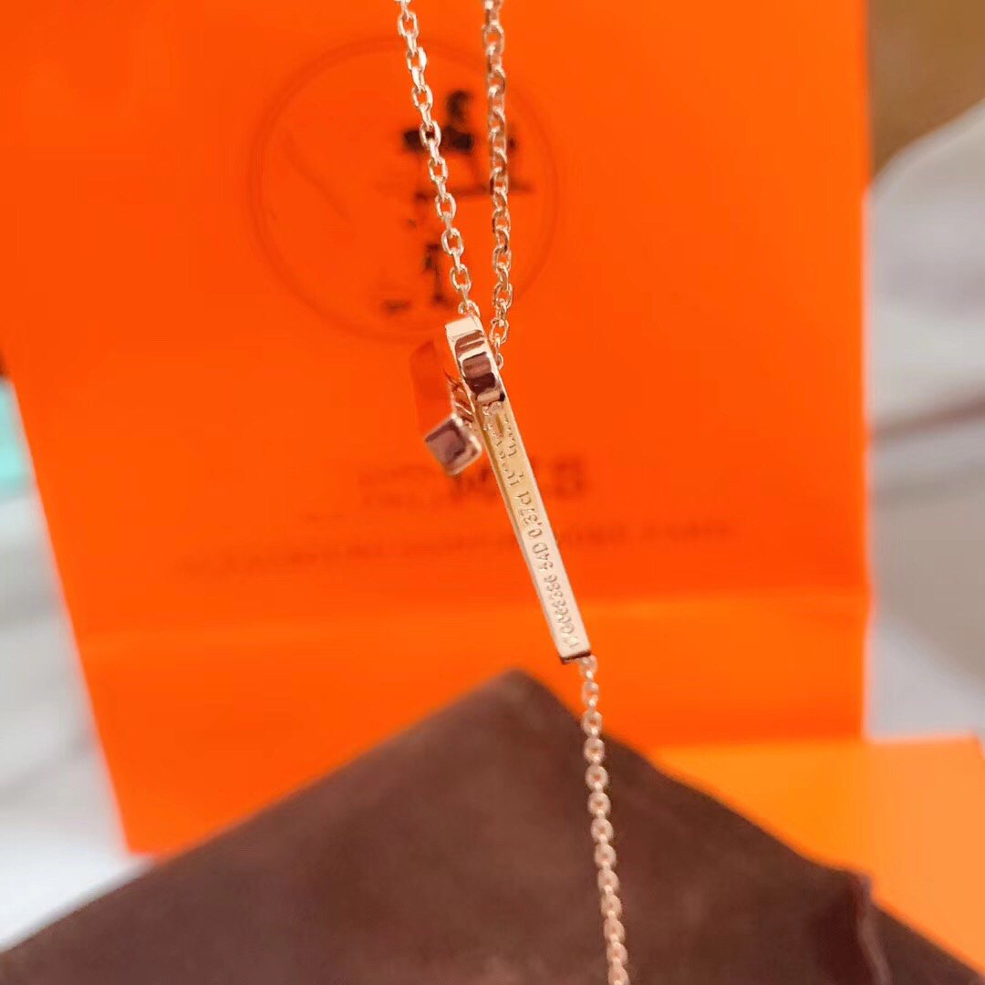 ??MIRA?¡¥HM NECKLACE PLATINUM ROSE GOLD DIAMOND