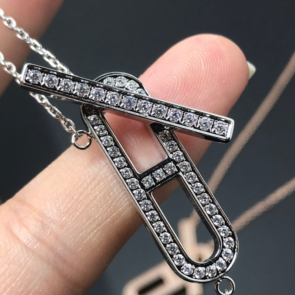 ??MIRA?¡¥HM NECKLACE PLATINUM ROSE GOLD DIAMOND