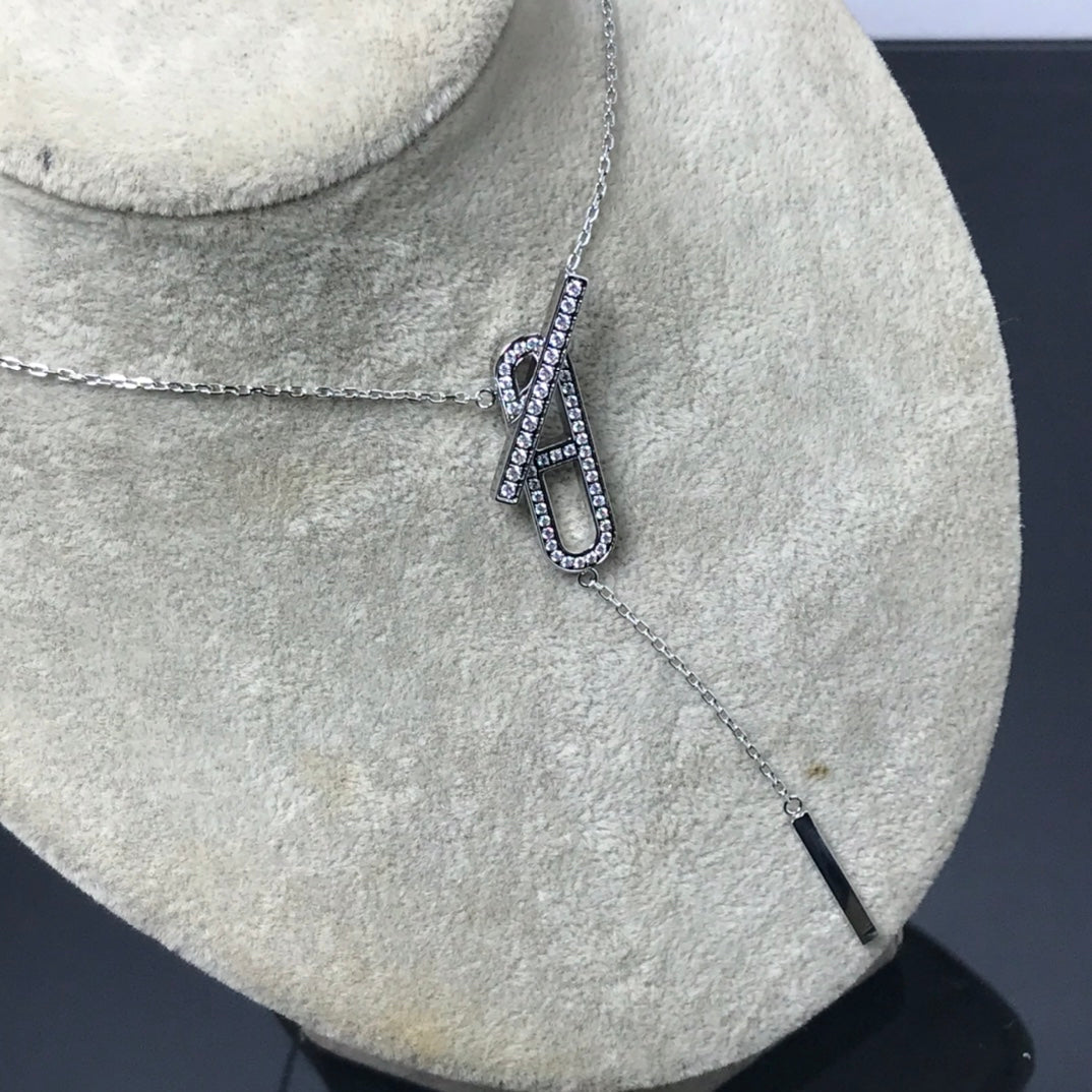 ??MIRA?¡¥HM NECKLACE PLATINUM ROSE GOLD DIAMOND
