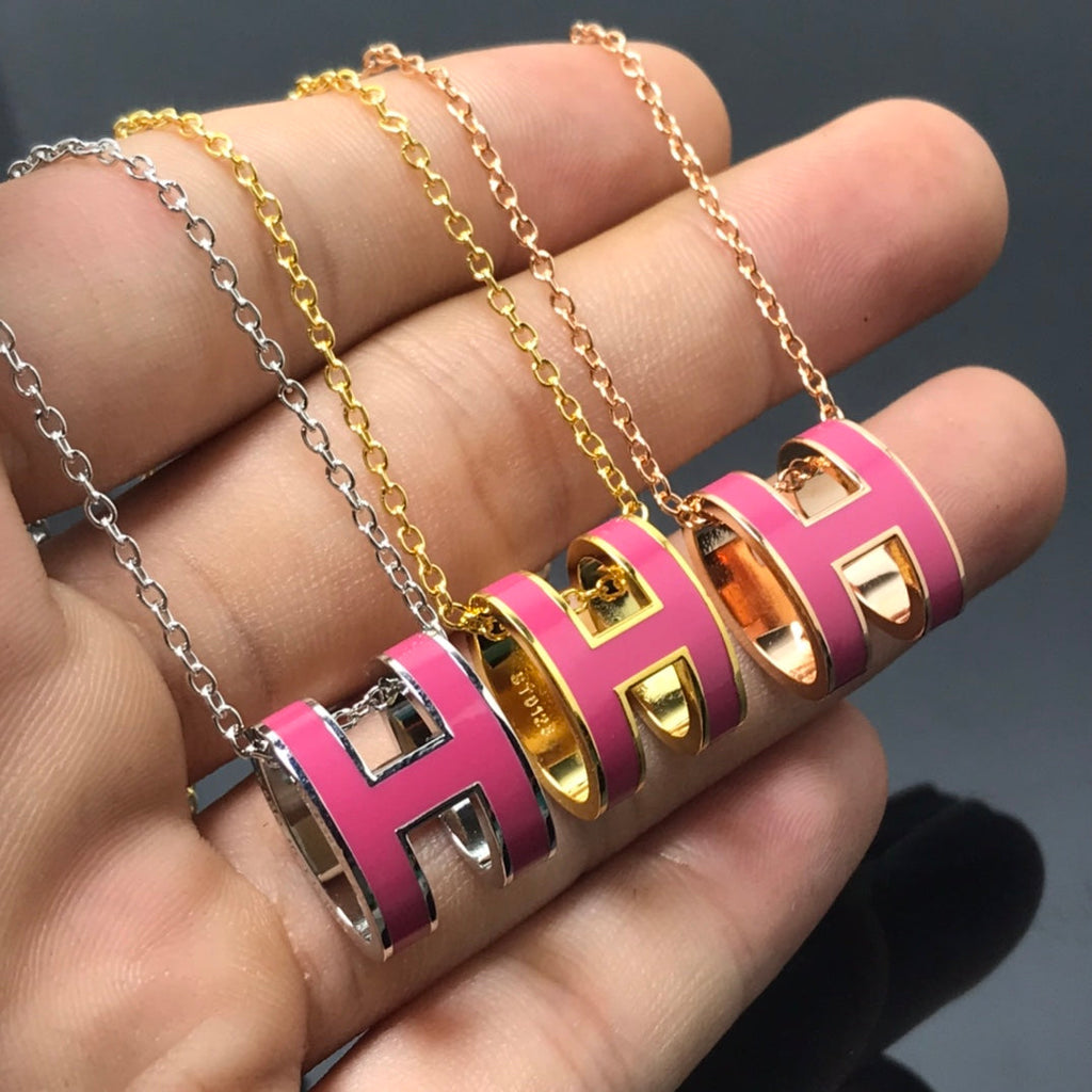 ??MIRA?¡¥H NECKLACE PINK
