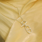 ??MIRA?¡¥HM CHAINE D'ANCRE PENDANT NECKLACE STERLING SILVER