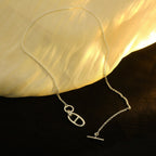??MIRA?¡¥HM CHAINE D'ANCRE PENDANT NECKLACE STERLING SILVER