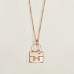 ??MIRA?¡¥AMULETTE PEDANT ROSE GOLD NECKLACE