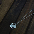 ??MIRA?¡¥AMULETTE SILVER FULL DIAMOND NECKLACE