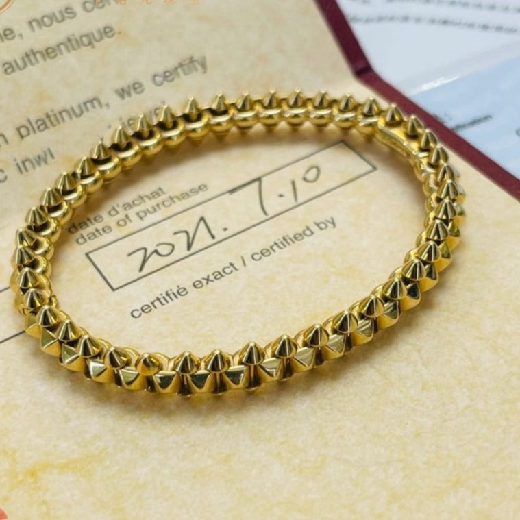 ??MIRA?¡¥CLASH GOLD BRACELET