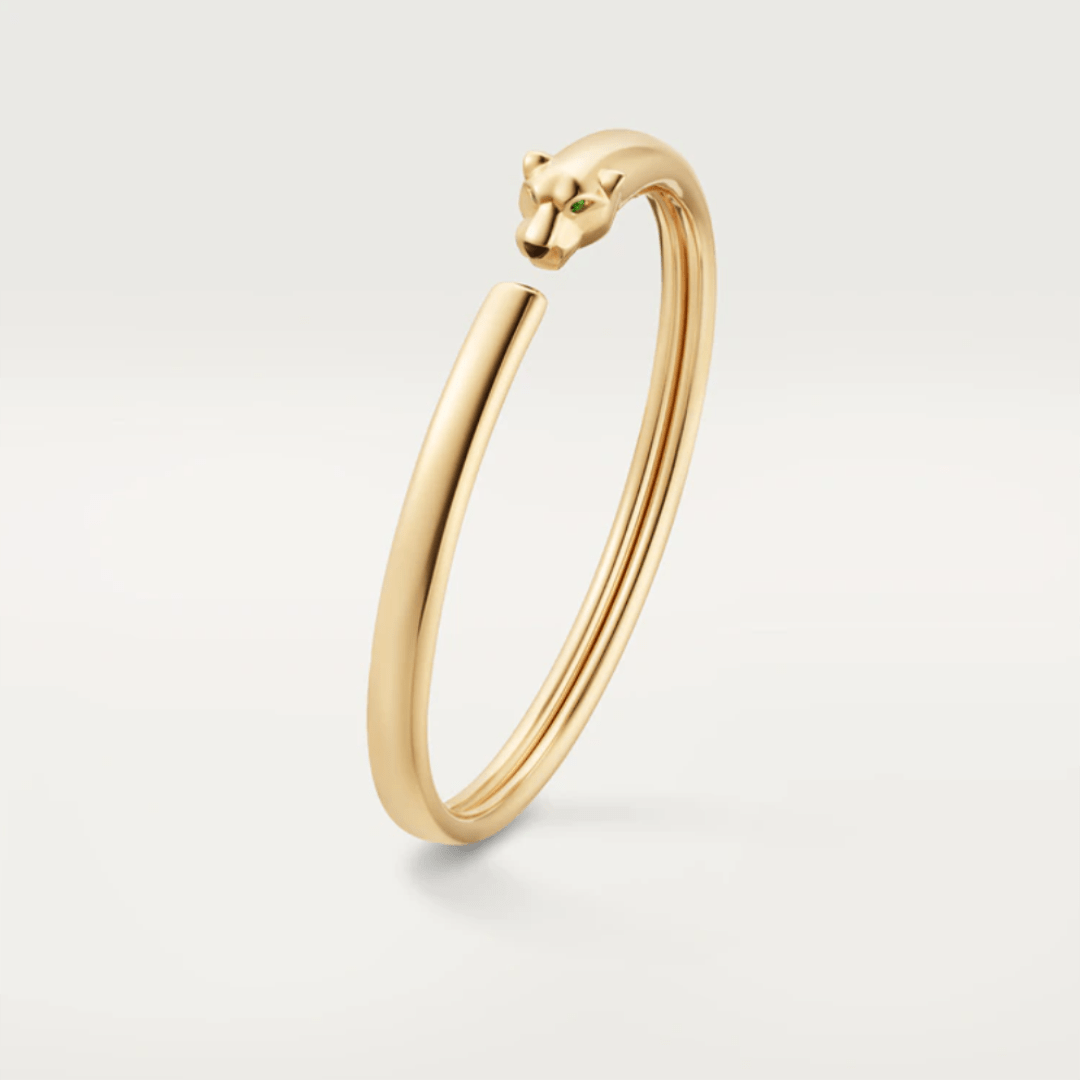 ??MIRA?¡¥PANTHERE GOLD OPEN BRACELET