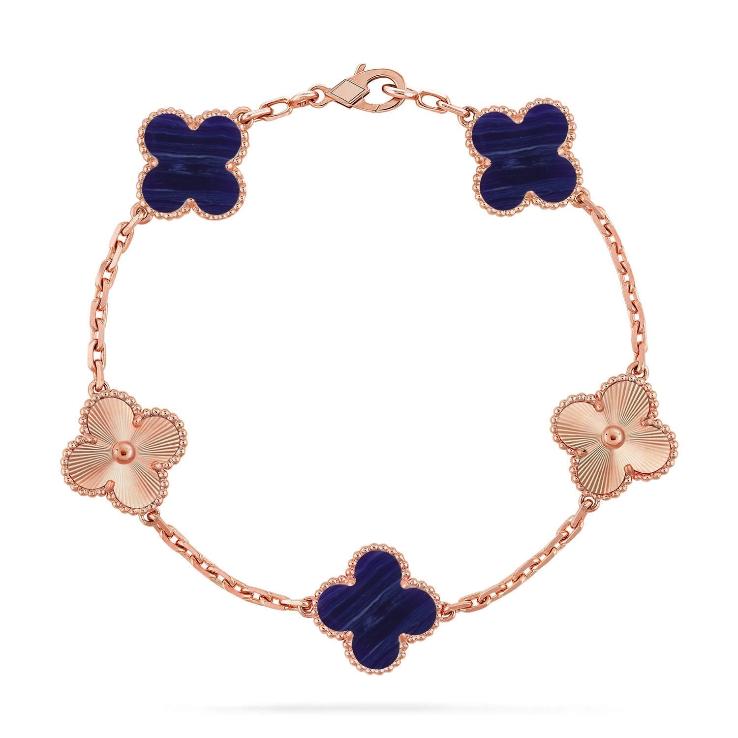 [MIRA]New CLOVER 5 MOTIF PURPLE STRIPES BRACELET COLLECTION