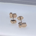 ??MIRA?¡¥BEE LOVE PINK GOLD DIAMOND EARRINGS