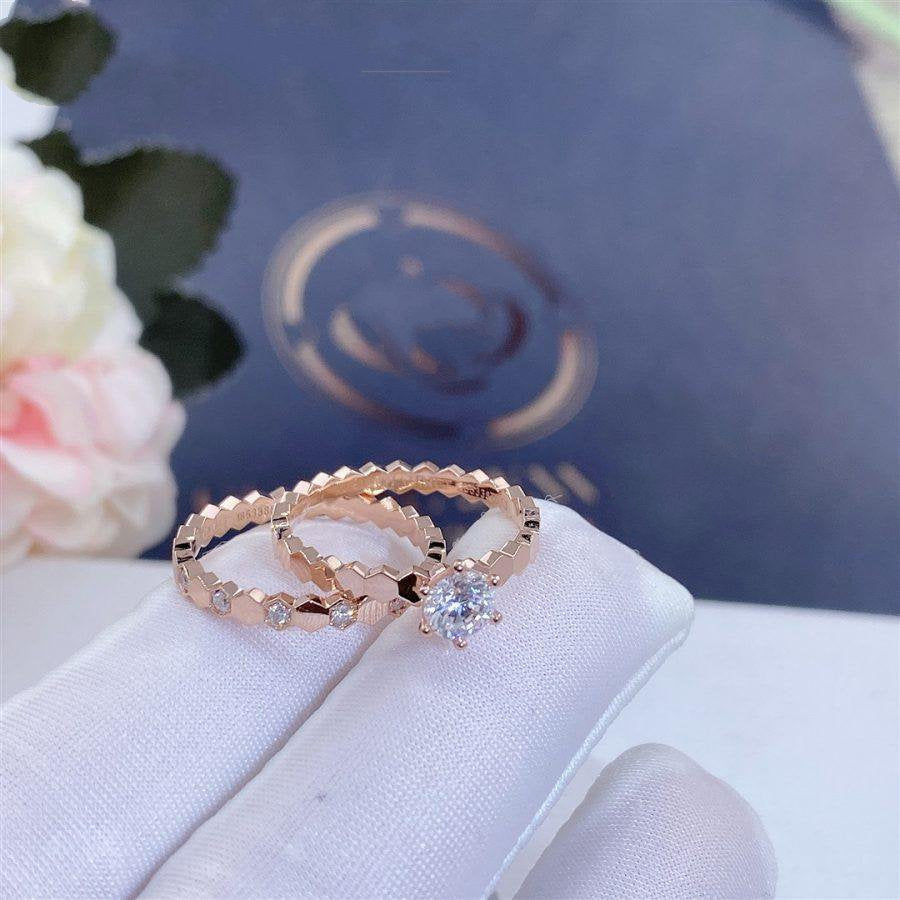 ??MIRA?¡¥BEE LOVE RING PINK GOLD 1 DIAMOND